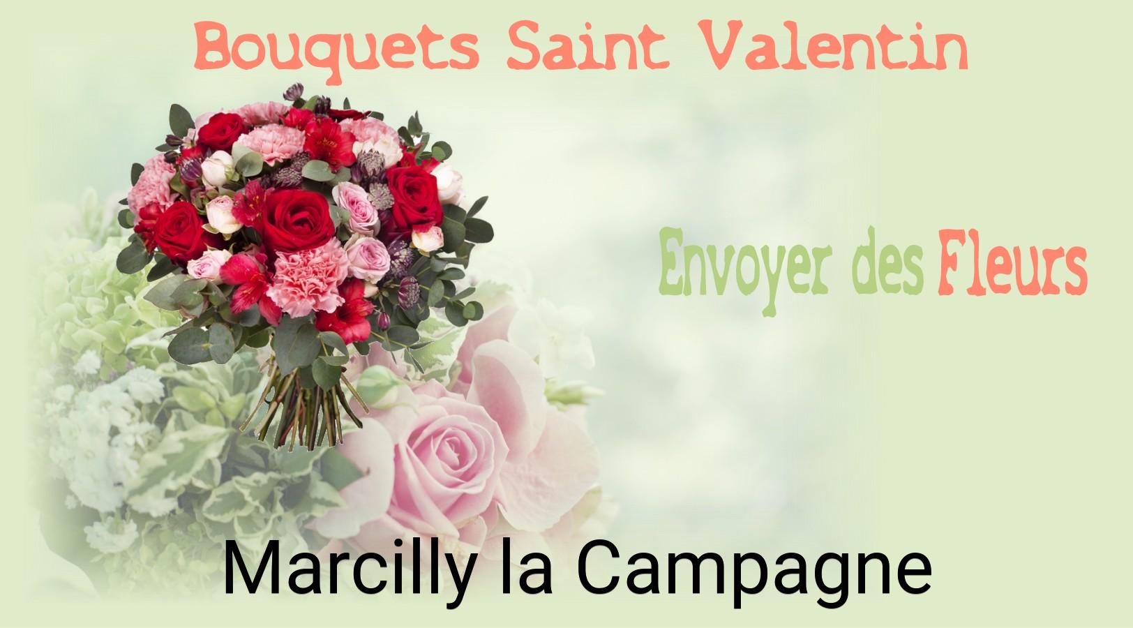 Roses de Saint-Valentin livrées à Marcilly-la-Campagne